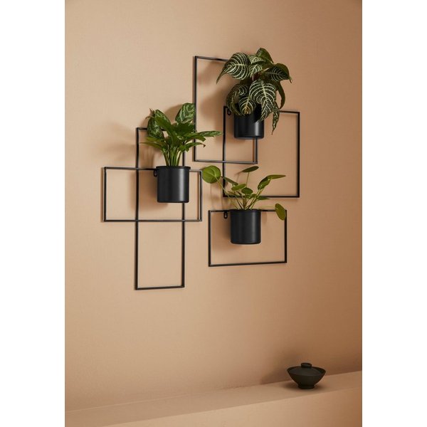 LeGer Home by Lena Gercke Wanddekoobjekt Malvina, für Deine individuelle Wandgestaltung (Set, 3 St), 3 tlg.Set aus Metall mit jeweils 1 Blumentopf (herausnehmba