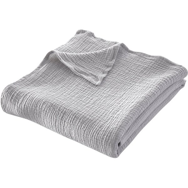 Wohndecke HEVIN, Musselin, 100% Baumwolle, Topseller!, LeGer Home by Lena Gercke, Tagesdecke im Baumwoll-Crinkle-Effekt, Musselin, Kuscheldecke