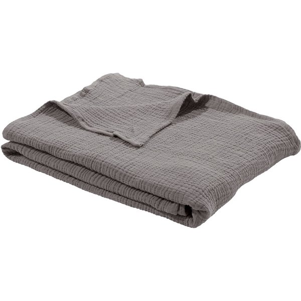 Wohndecke HEVIN, Musselin, 100% Baumwolle, Topseller!, LeGer Home by Lena Gercke, Tagesdecke im Baumwoll-Crinkle-Effekt, Musselin, Kuscheldecke