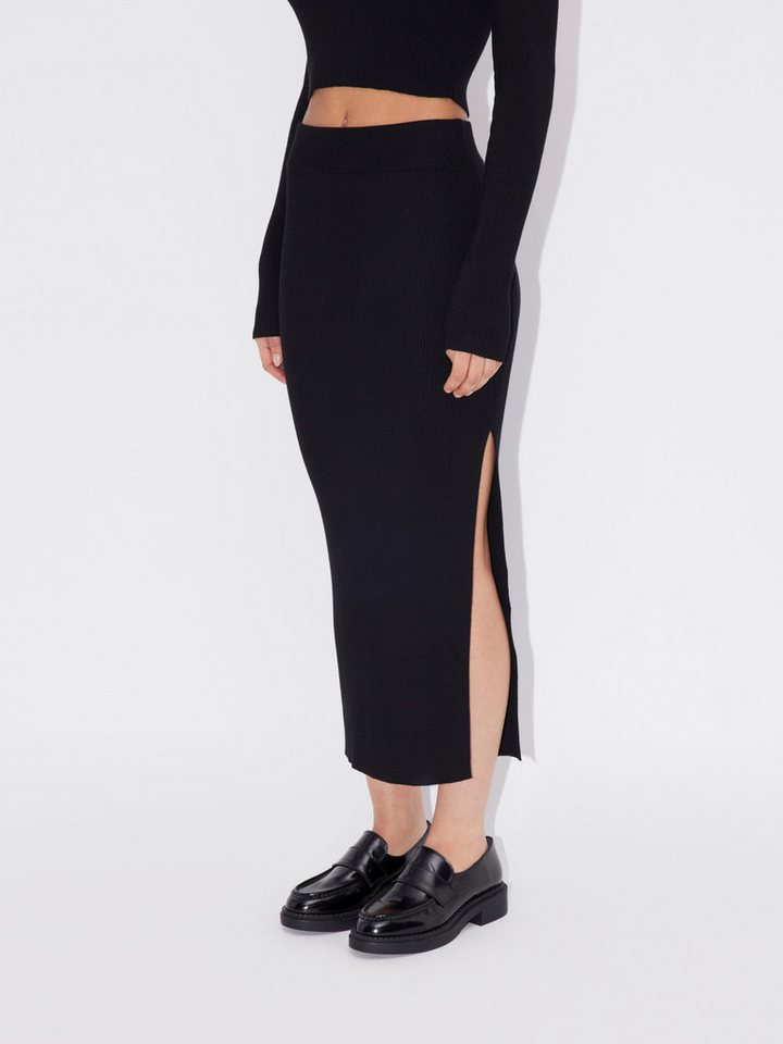 LeGer Strickrock Phoebe, LeGer by Lena Gercke mit seitlichen, hohen Schlitz und elastischem Bund – Bild 4 von 5