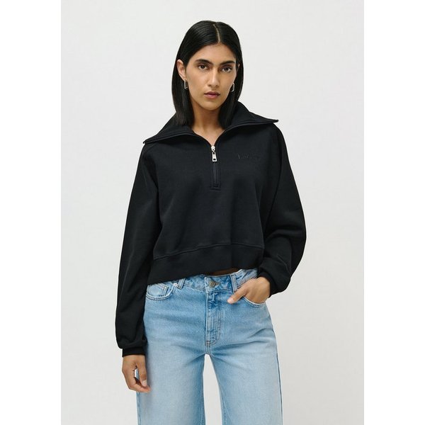 LeGer Sweatshirt Meret, LeGer by Lena Gercke cropped, mit Stehkragen