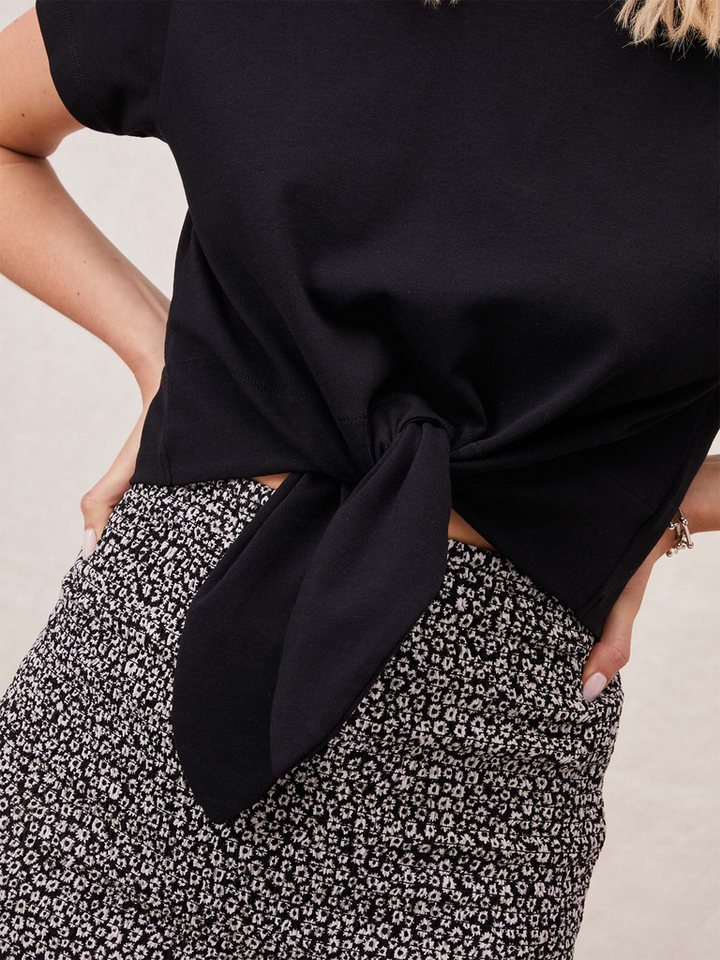 LeGer T-Shirt Tessy, LeGer by Lena Gercke mit Knoten-Detail, cropped – Bild 3 von 4