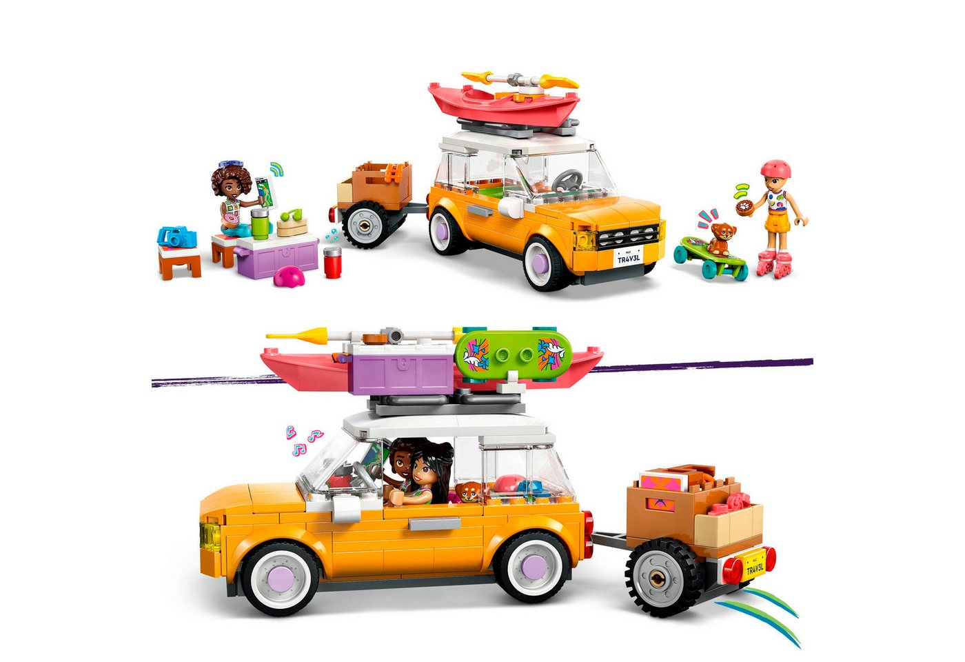 LEGO® Abenteuertrip mit Freunden (42659), LEGO Friends Konstruktionsspielsteine, (220 St), Made in Europe – Bild 4 von 5