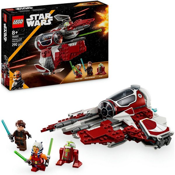 LEGO® Ahsokas Jedi Interceptor™ (75401), LEGO Star Wars Konstruktionsspielsteine, (290 St), Made in Europe