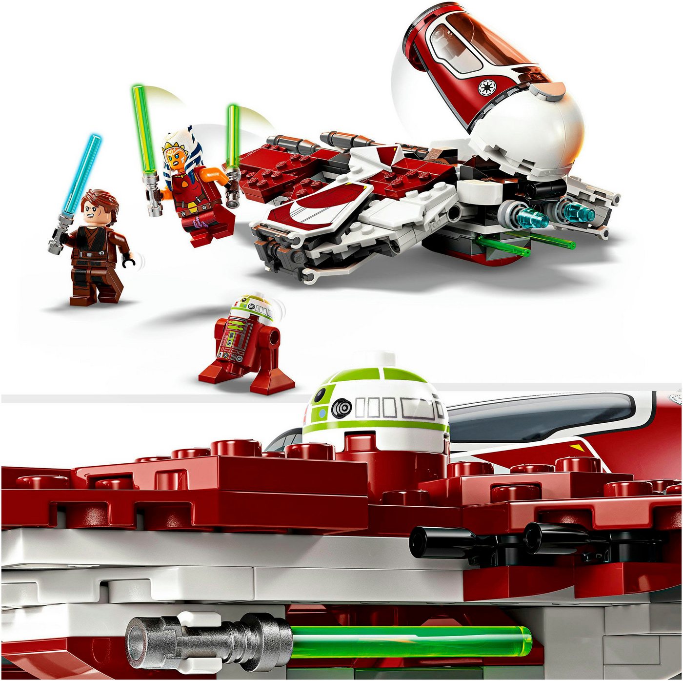 LEGO® Ahsokas Jedi Interceptor™ (75401), LEGO Star Wars Konstruktionsspielsteine, (290 St), Made in Europe – Bild 4 von 5