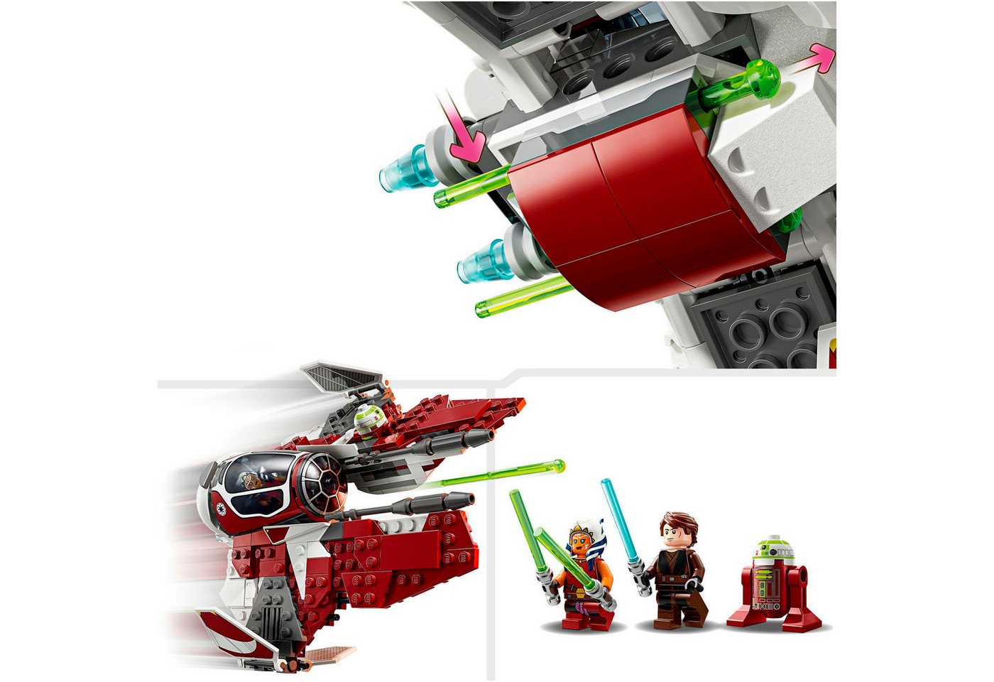 LEGO® Ahsokas Jedi Interceptor™ (75401), LEGO Star Wars Konstruktionsspielsteine, (290 St), Made in Europe – Bild 5 von 5