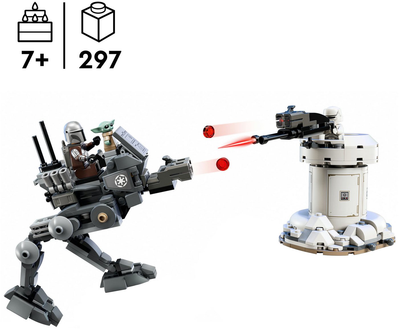 LEGO® Angriff des AT-RT (75444), LEGO Star Wars™ Konstruktionsspielsteine, (297 St) – Bild 3 von 5