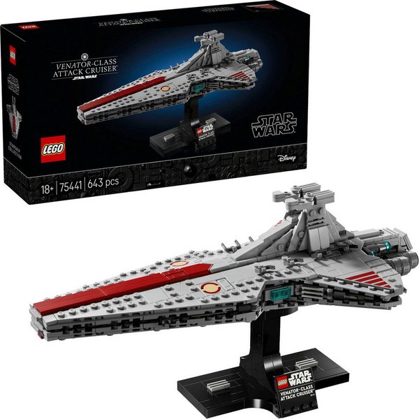 LEGO® Angriffskreuzer der Venator-Klasse (75441), LEGO Star Wars Konstruktionsspielsteine, (643 St)