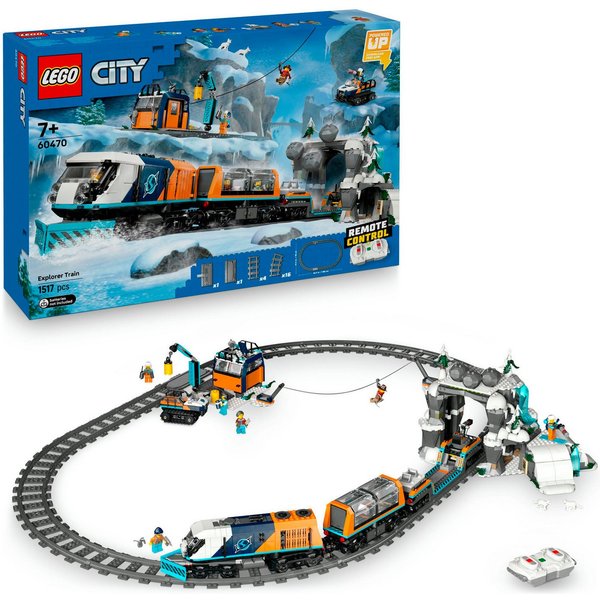 LEGO® Arktis-Polarexpress (60470), LEGO City Konstruktionsspielsteine, (1517 St), Made in Europe