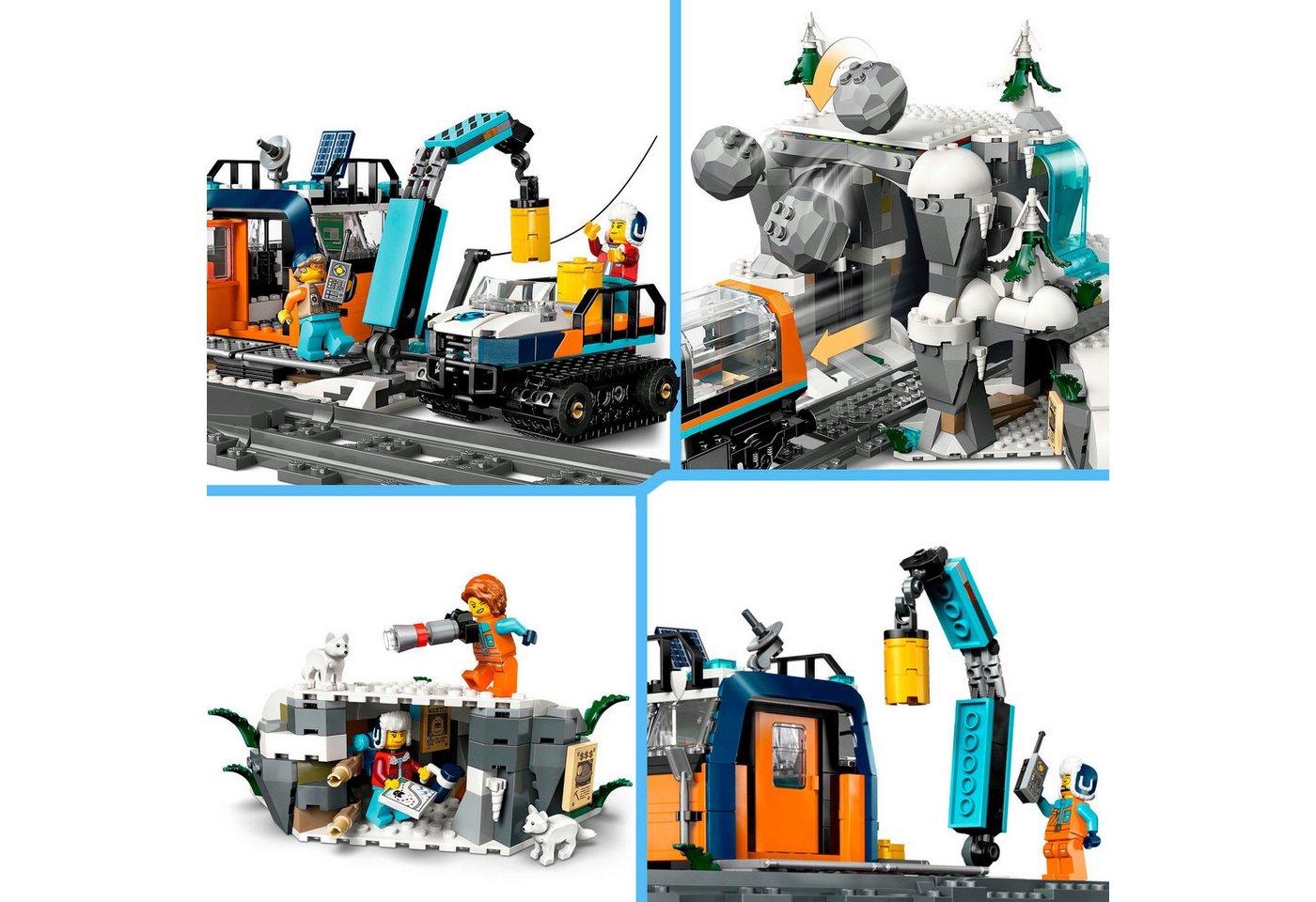 LEGO® Arktis-Polarexpress (60470), LEGO City Konstruktionsspielsteine, (1517 St), Made in Europe – Bild 5 von 5