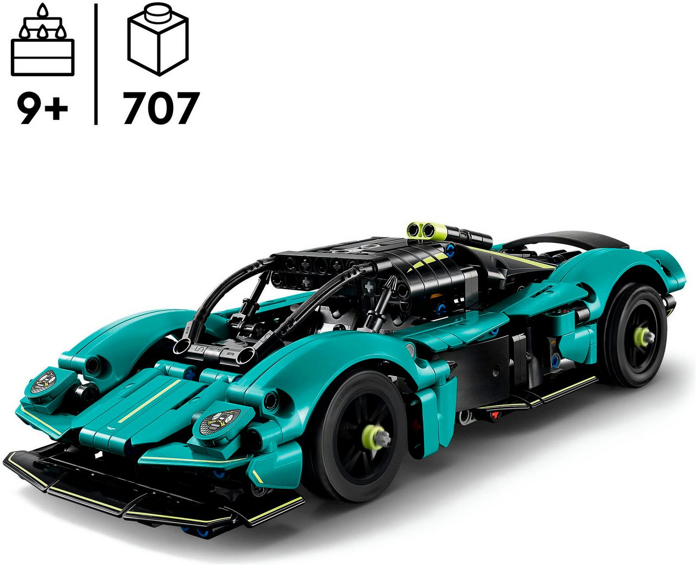 LEGO® Aston Martin Valkyrie (42208), LEGO Technic Konstruktionsspielsteine, (707 St), Made in Europe – Bild 3 von 5