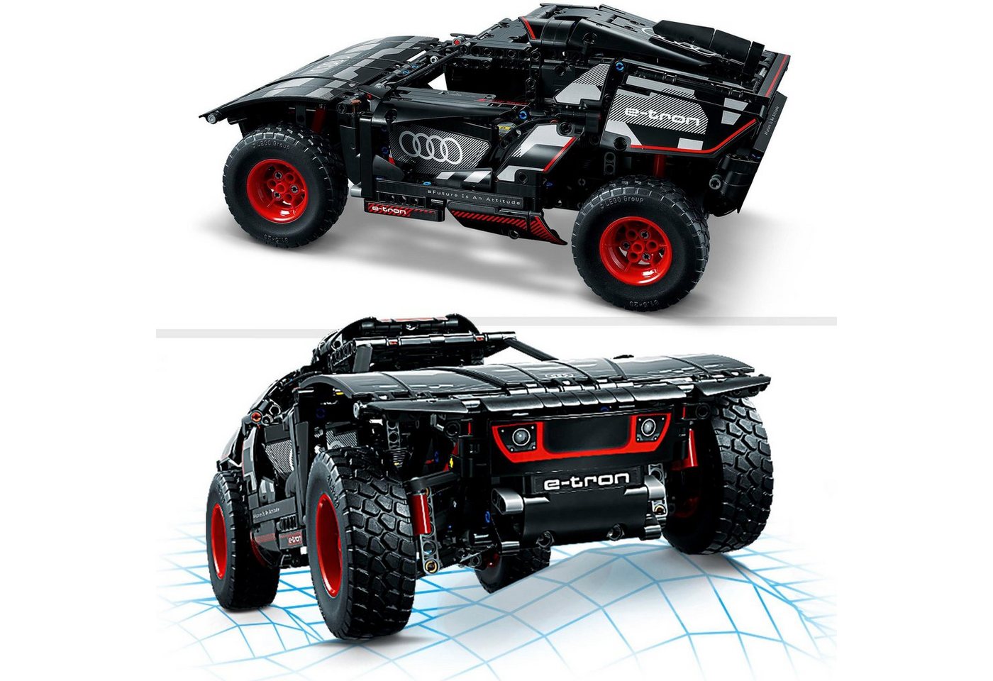 LEGO® Audi RS Q e-tron (42160), LEGO Technic Konstruktionsspielsteine, (914 St), Made in Europe – Bild 2 von 5