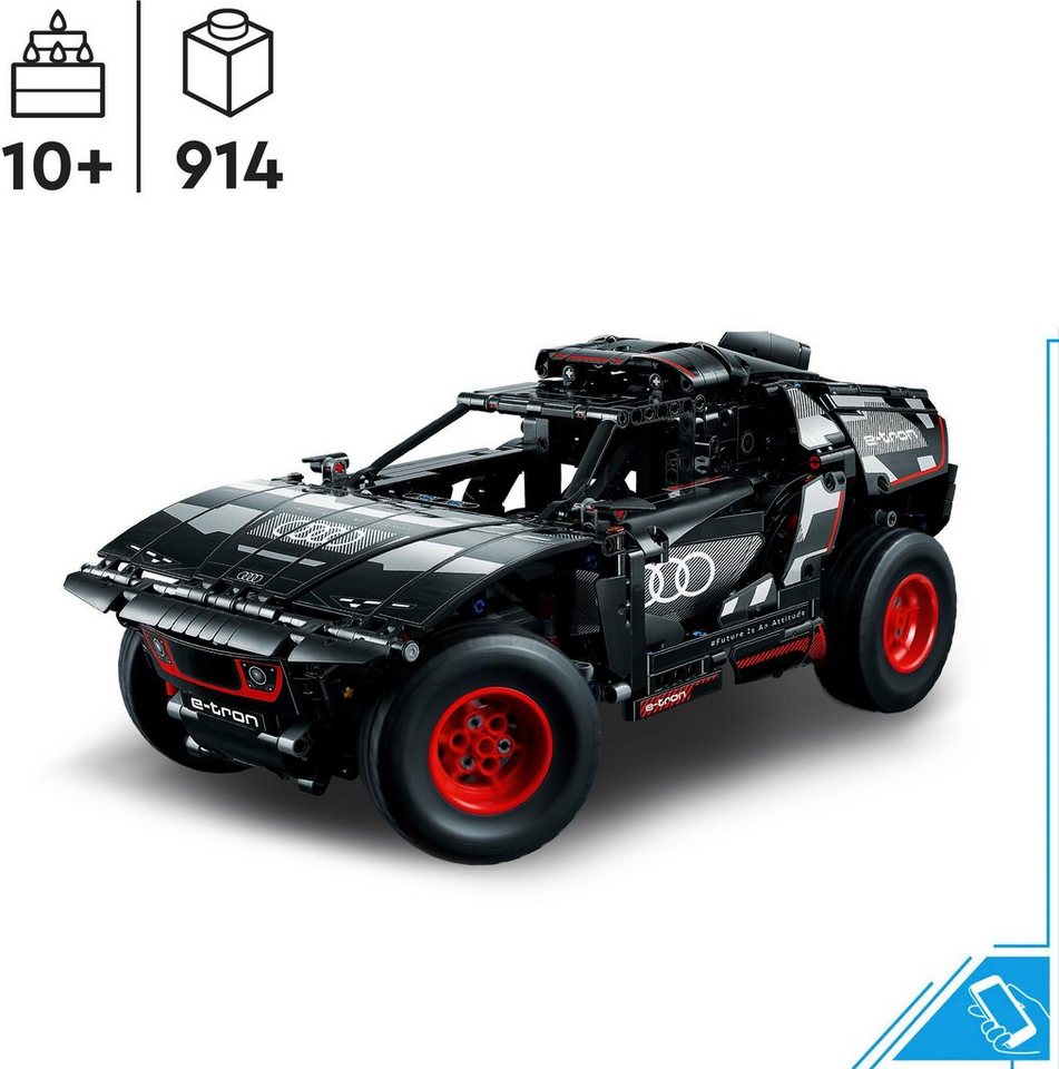 LEGO® Audi RS Q e-tron (42160), LEGO Technic Konstruktionsspielsteine, (914 St), Made in Europe – Bild 4 von 5