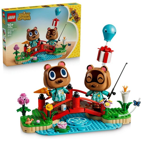 LEGO® Ausflug mit Nepp und Schlepp (77059), LEGO Animal Crossing Konstruktionsspielsteine, (513 St), Made in Europe