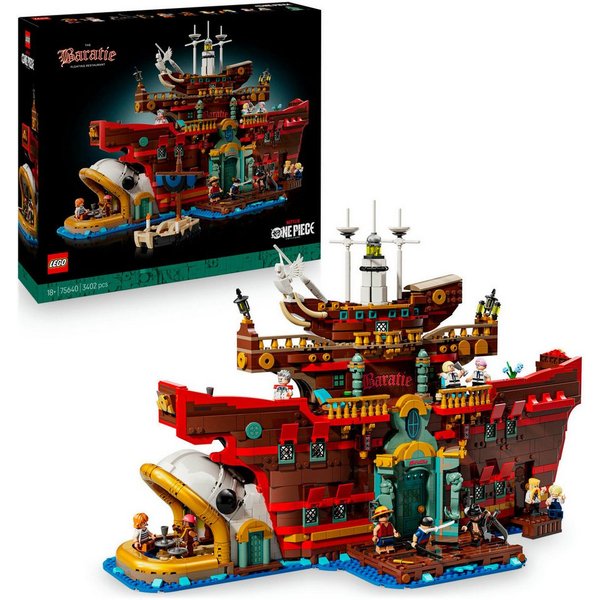 LEGO® Baratié, das Schwimmende Restaurant (75640), LEGO One Piece Konstruktionsspielsteine, (3402 St), Made in Europe