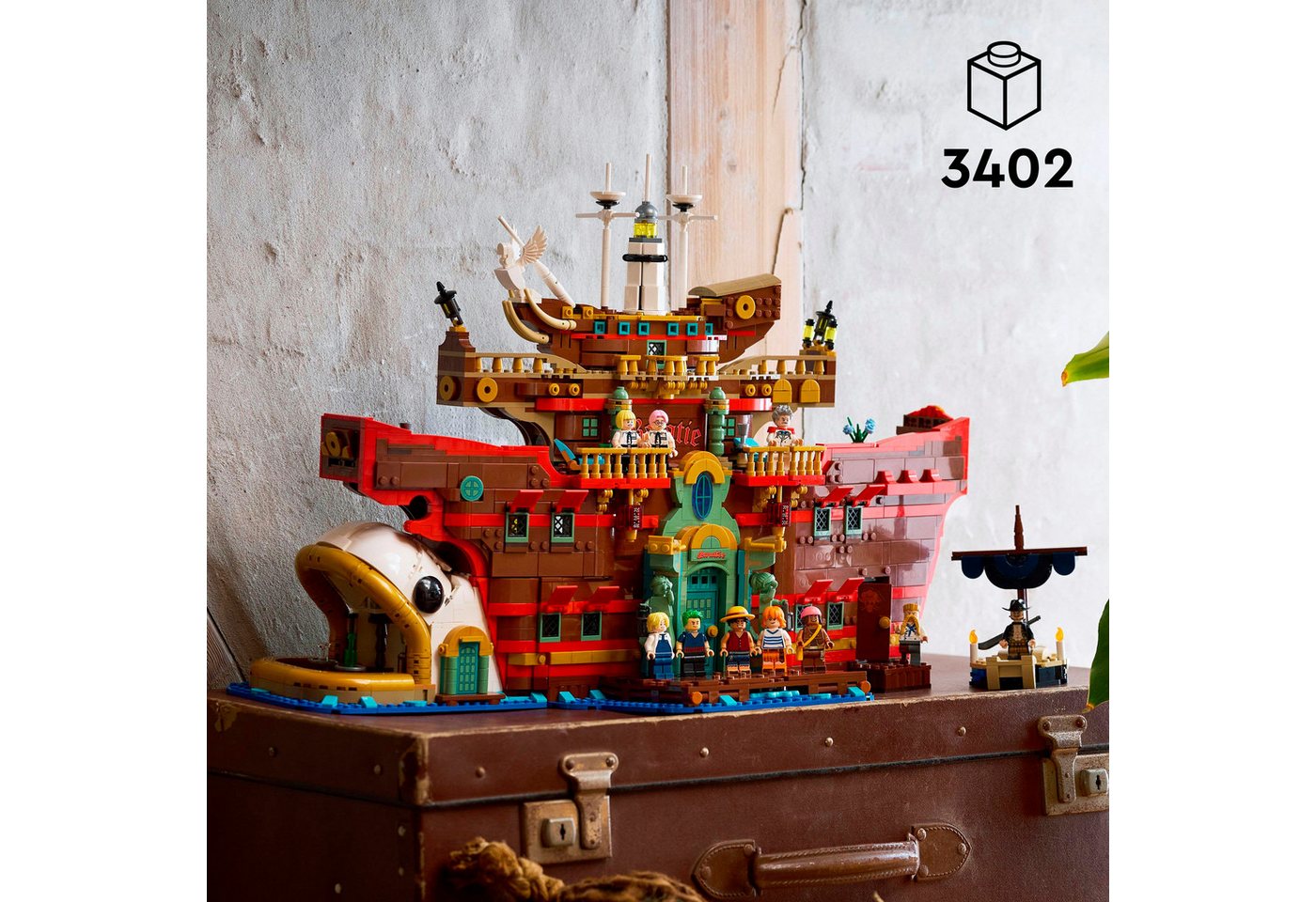 LEGO® Baratié, das Schwimmende Restaurant (75640), LEGO One Piece Konstruktionsspielsteine, (3402 St), Made in Europe – Bild 3 von 5