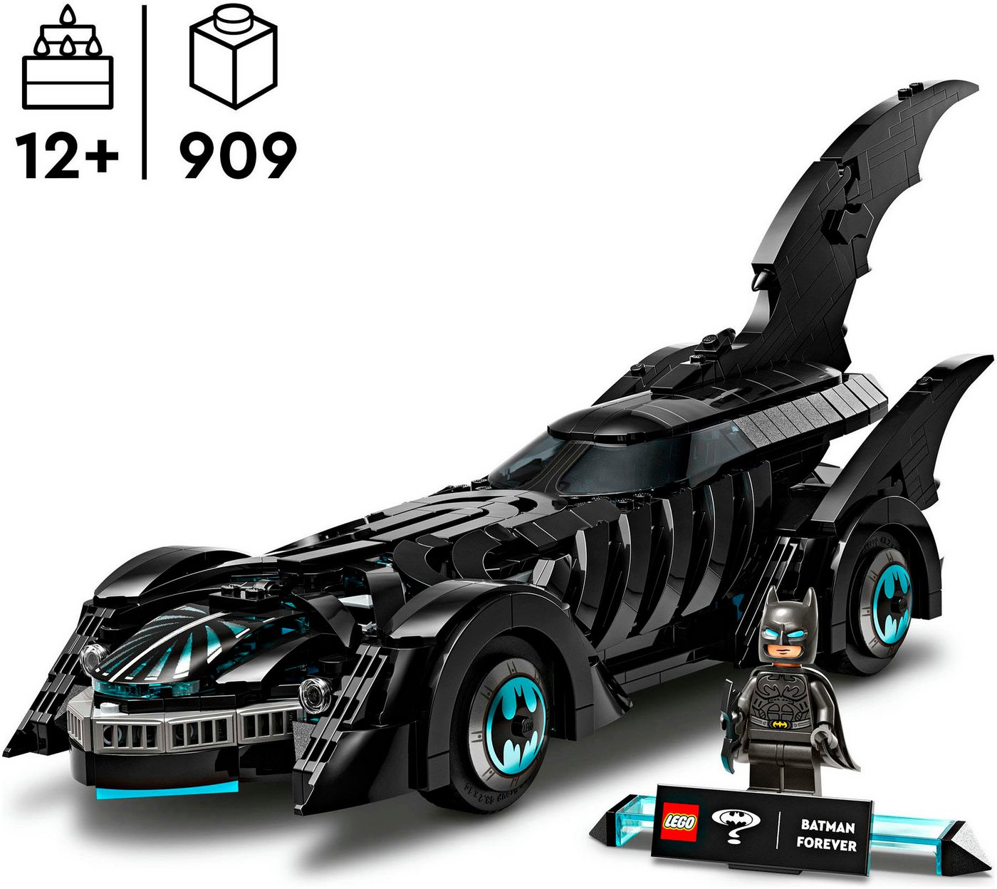 LEGO® Batman Forever Batmobil (76304), LEGO Super Heroes Konstruktionsspielsteine, (909 St), Made in Europe – Bild 3 von 5