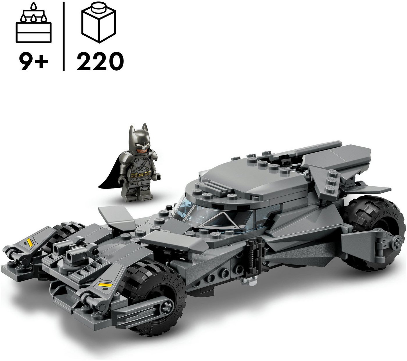 LEGO® Batman vs. Superman: Batmobil (76331), LEGO Super Heroes Konstruktionsspielsteine, (220 St) – Bild 3 von 5