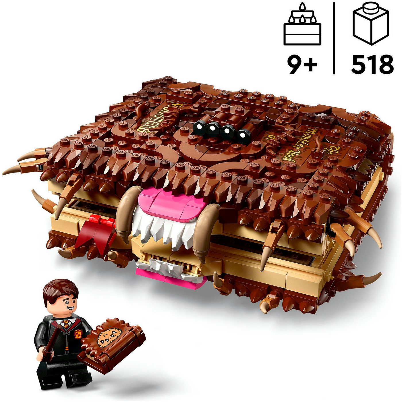 LEGO® Beißendes Monsterbuch der Monster (76449), LEGO Harry Potter™ Konstruktionsspielsteine, (518 St), Made in Europe – Bild 3 von 5