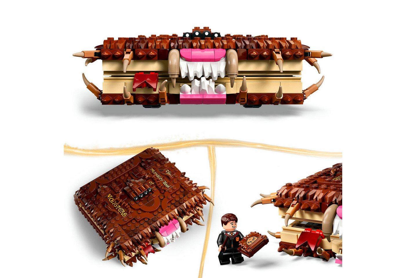 LEGO® Beißendes Monsterbuch der Monster (76449), LEGO Harry Potter™ Konstruktionsspielsteine, (518 St), Made in Europe – Bild 4 von 5