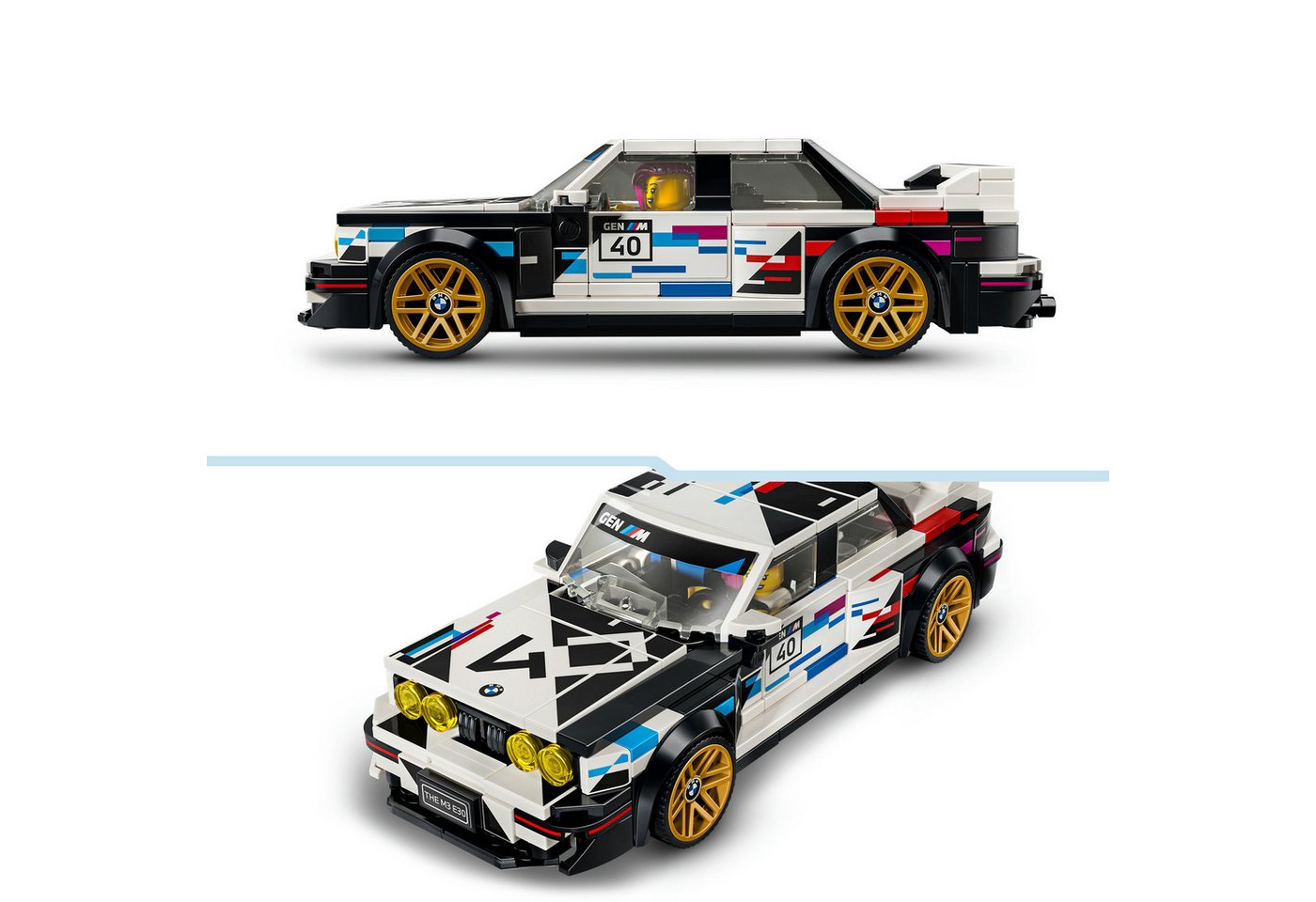 LEGO® BMW M3 (E30) (77263), LEGO Speed Champions Konstruktionsspielsteine, (358 St), Made in Europe – Bild 4 von 5