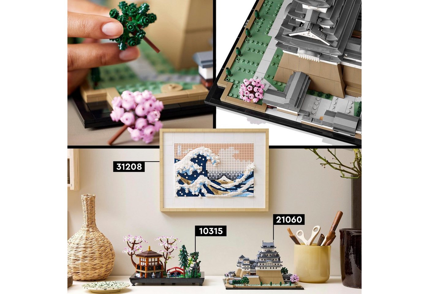 LEGO® Burg Himeji (21060), LEGO Architecture Konstruktionsspielsteine, (2125 St), Made in Europe – Bild 5 von 5