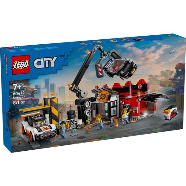 LEGO® LEGO® City 60472 Schrottplatz mit Autos Konstruktionsspielsteine, (871 St)