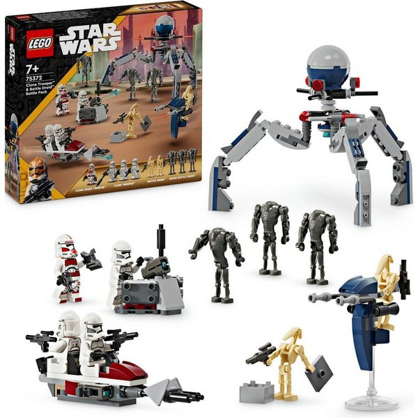LEGO® Clone Trooper™ & Battle Droid™ Battle Pack (75372), LEGO Star Wars™ Konstruktionsspielsteine, (215 St), Made in Europe