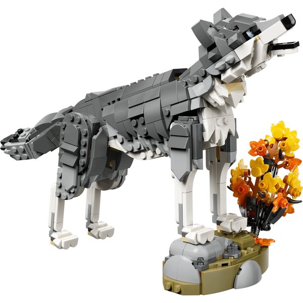 LEGO® Creator 3-in-1-Sets 31393 Waldtiere: Wolf Spielbausteine, (Set, 657 St., Set)
