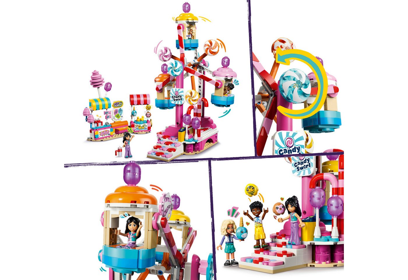 LEGO® Cupcake-Riesenrad (42700), LEGO Friends Konstruktionsspielsteine, (602 St), Made in Europe – Bild 4 von 5