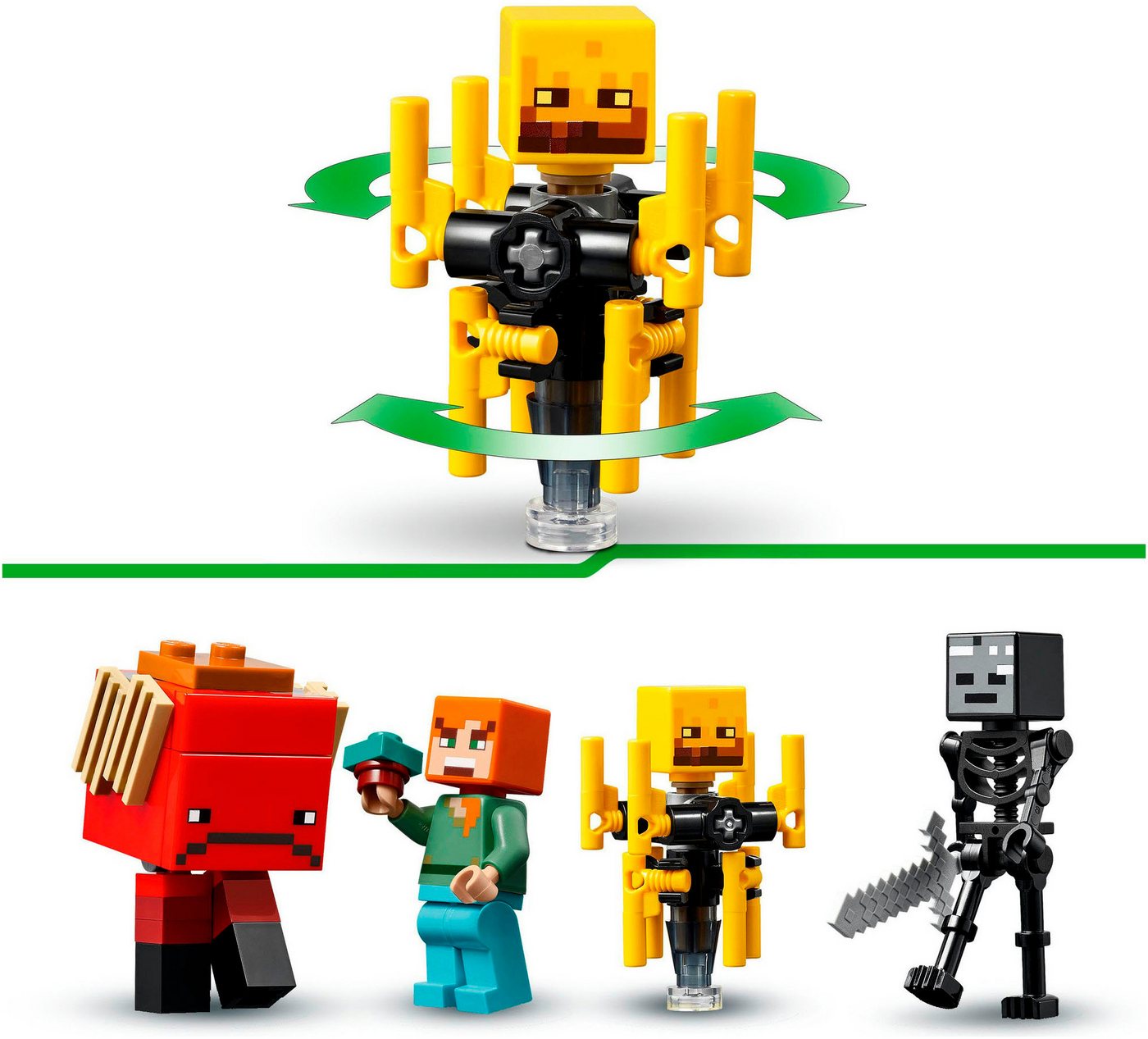 LEGO® Das Lava-Duell im Nether (21266), LEGO Minecraft Konstruktionsspielsteine, (99 St), Made in Europe – Bild 5 von 5