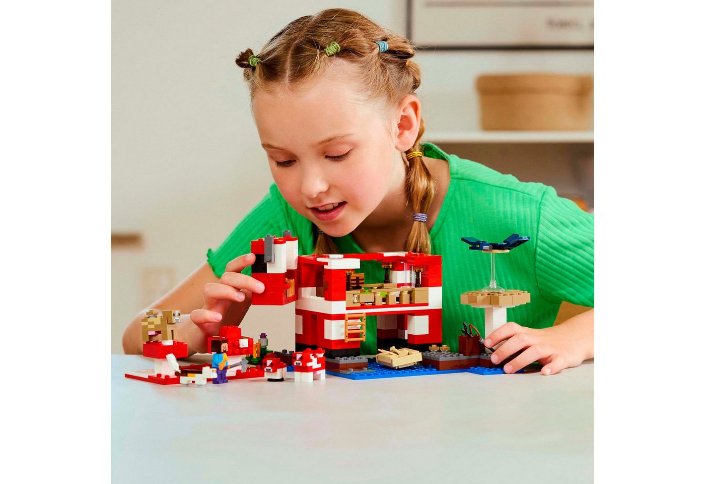 LEGO® Das Pilzkuh-Haus (21270), LEGO Minecraft Konstruktionsspielsteine, (500 St), Made in Europe – Bild 2 von 5