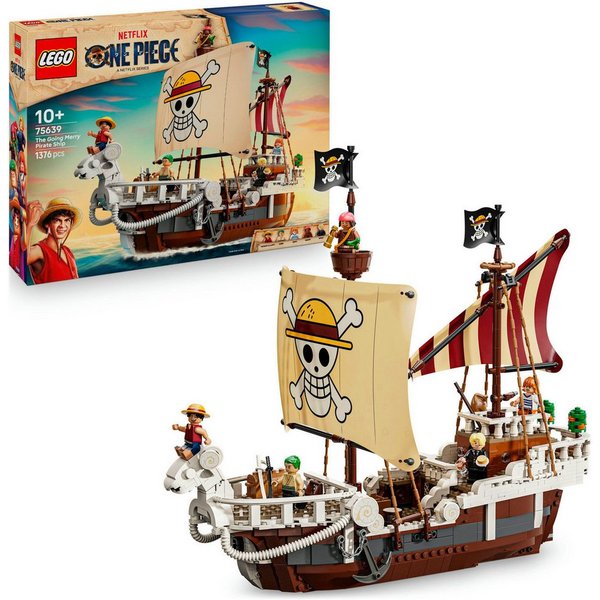 LEGO® Das Piratenschiff Flying Lamb (75639), LEGO One Piece Konstruktionsspielsteine, (1376 St), Made in Europe