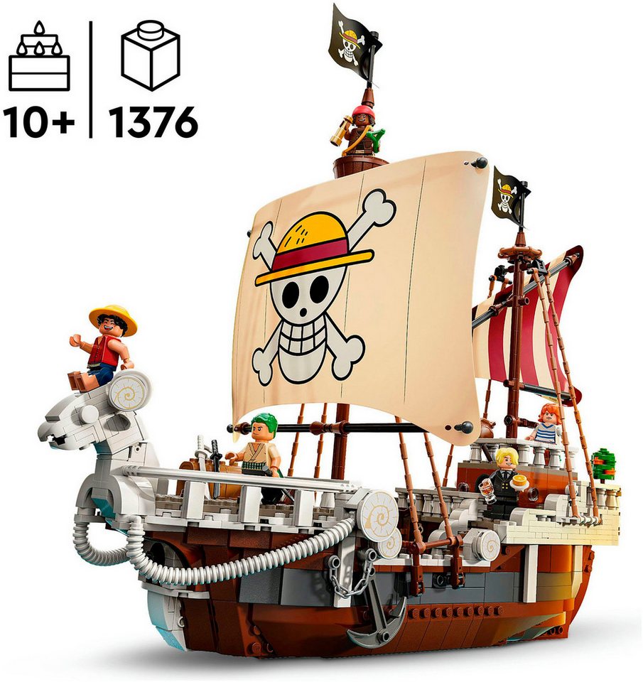 LEGO® Das Piratenschiff Flying Lamb (75639), LEGO One Piece Konstruktionsspielsteine, (1376 St), Made in Europe – Bild 3 von 5