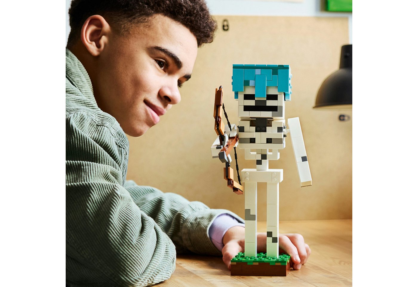 LEGO® Das Skelett (21594), LEGO Minecraft Konstruktionsspielsteine, (502 St), Made in Europe – Bild 2 von 5