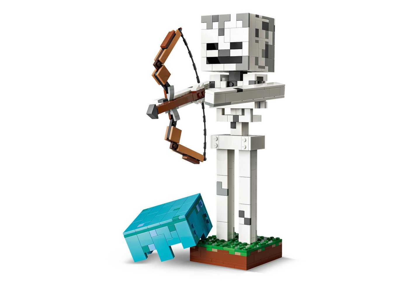 LEGO® Das Skelett (21594), LEGO Minecraft Konstruktionsspielsteine, (502 St), Made in Europe – Bild 4 von 5