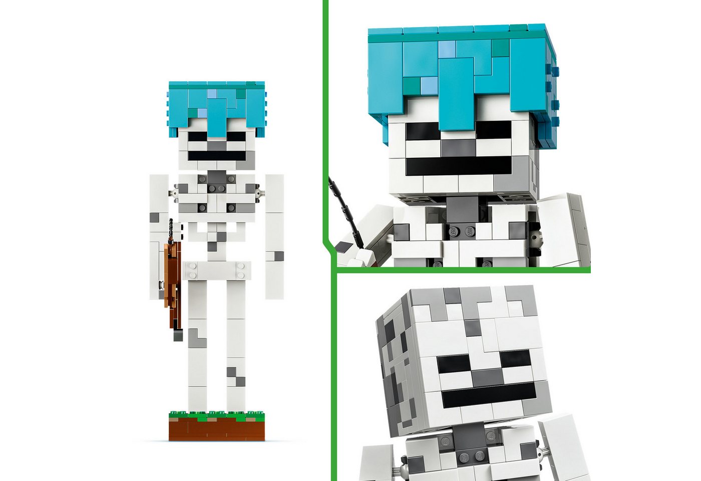 LEGO® Das Skelett (21594), LEGO Minecraft Konstruktionsspielsteine, (502 St), Made in Europe – Bild 5 von 5