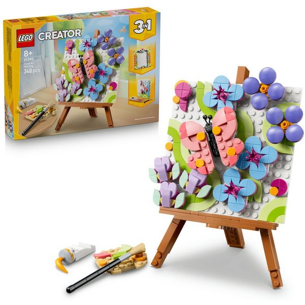 LEGO® Deko-Blumengemälde (31390), LEGO Creator Konstruktionsspielsteine, (348 St), Made in Europe