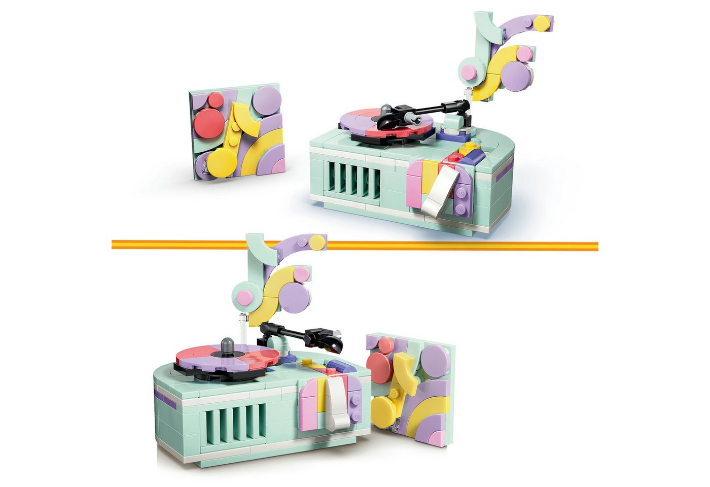 LEGO® Deko-Klavier mit Katze (31392), LEGO Creator Konstruktionsspielsteine, (485 St), Made in Europe – Bild 5 von 5