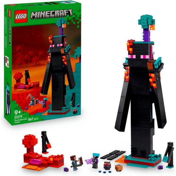 LEGO® Der Enderman-Turm (21279), LEGO Minecraft Konstruktionsspielsteine, (867 St), Made in Europe