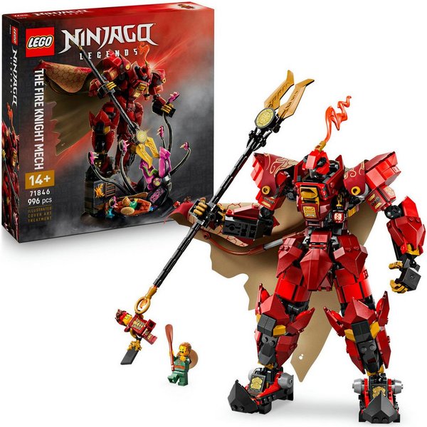 LEGO® Der Feuerritter-Mech (71846), LEGO Ninjago Konstruktionsspielsteine, (996 St), Made in Europe