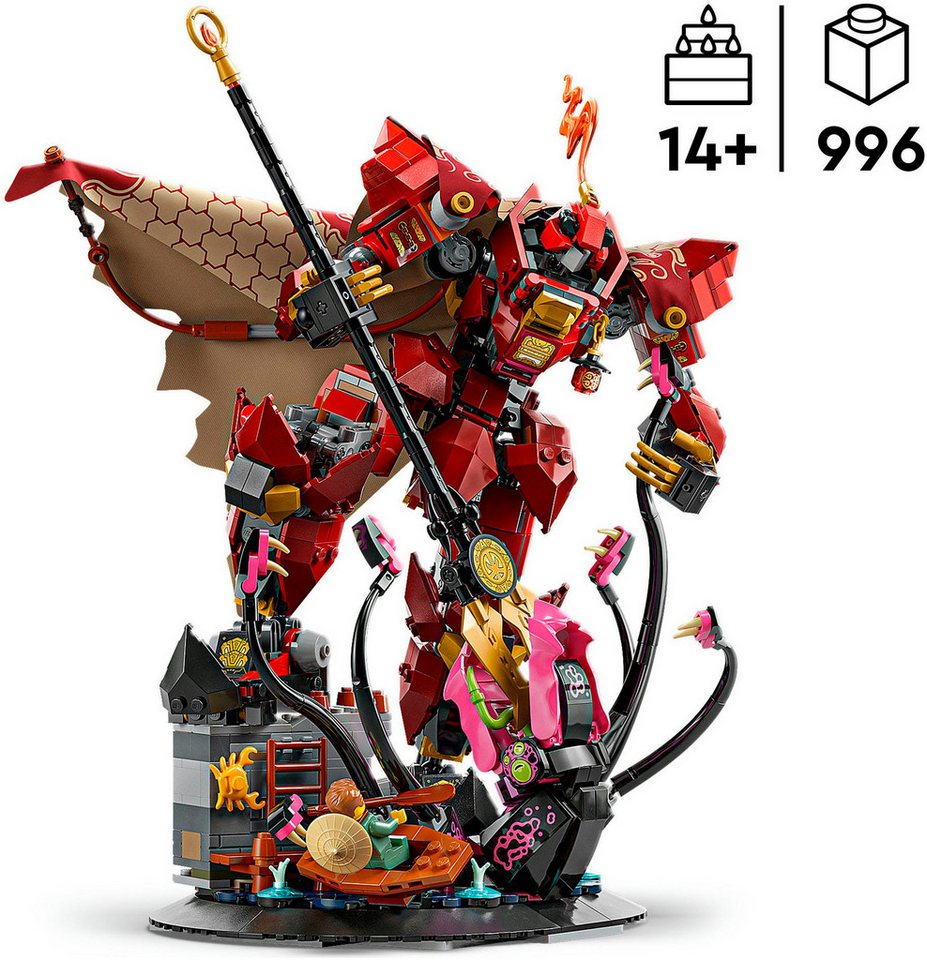 LEGO® Der Feuerritter-Mech (71846), LEGO Ninjago Konstruktionsspielsteine, (996 St), Made in Europe – Bild 3 von 5