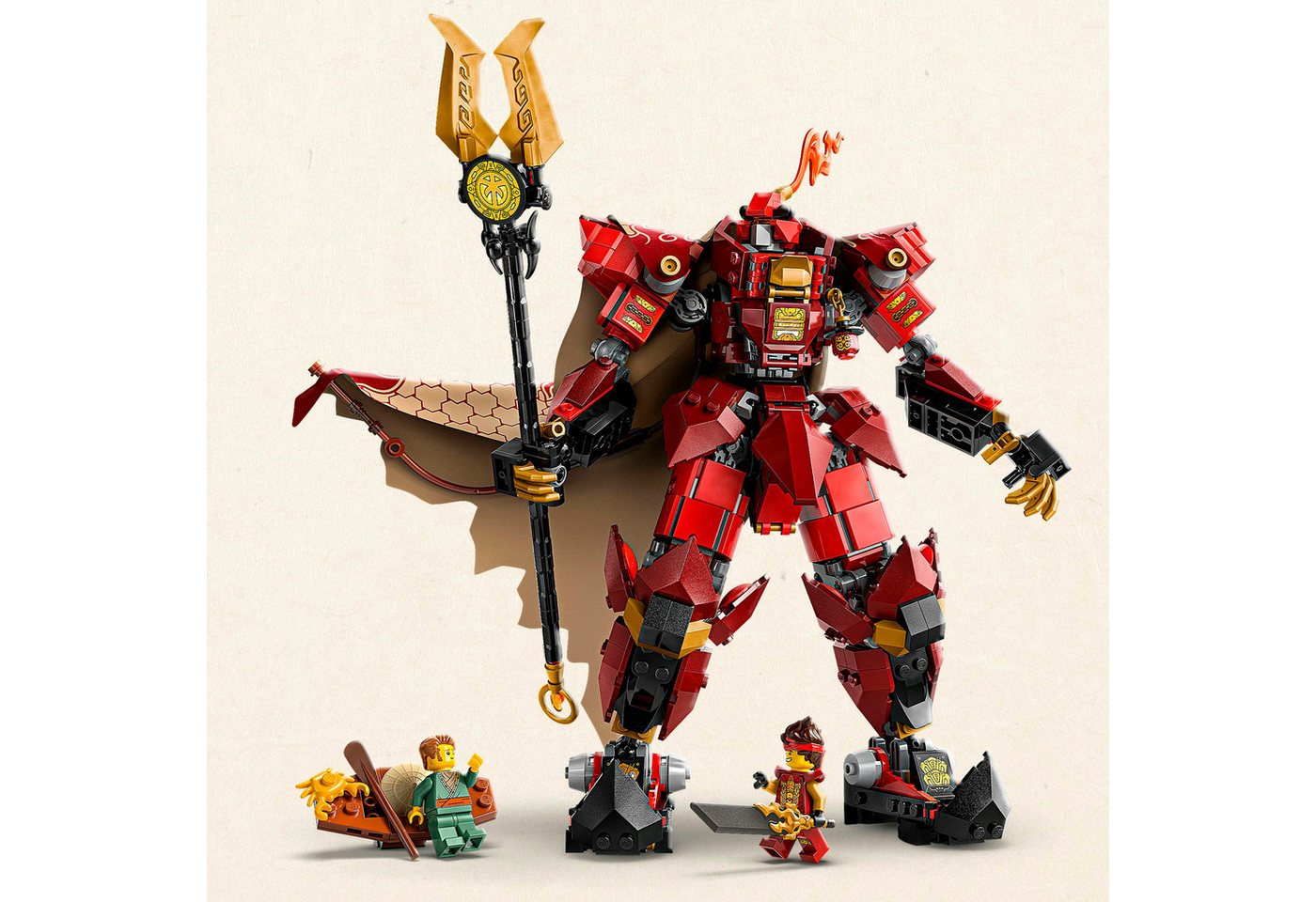 LEGO® Der Feuerritter-Mech (71846), LEGO Ninjago Konstruktionsspielsteine, (996 St), Made in Europe – Bild 4 von 5