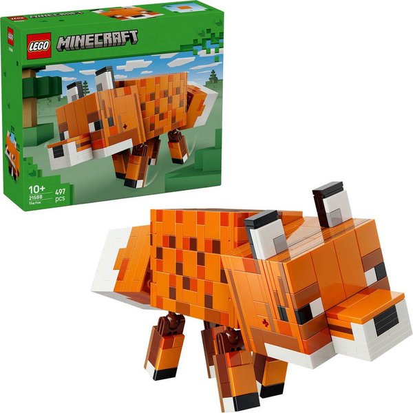LEGO® Der Fuchs (21588), LEGO Minecraft Konstruktionsspielsteine, (497 St), Made in Europe