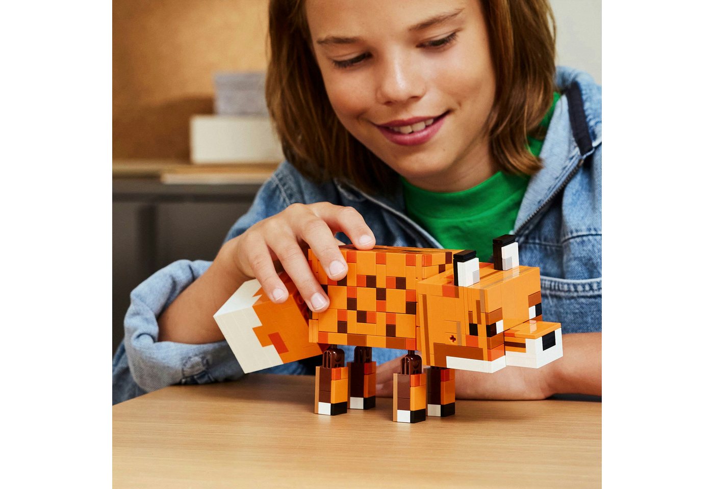 LEGO® Der Fuchs (21588), LEGO Minecraft Konstruktionsspielsteine, (497 St), Made in Europe – Bild 2 von 5