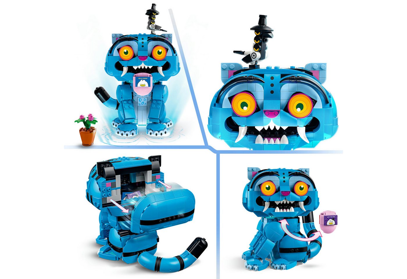 LEGO® Der Tiger Derpy und die Elster Sussie (72537), LEGO KPop Demon Hunters Konstruktionsspielsteine, (825 St), Made in Europe – Bild 5 von 5