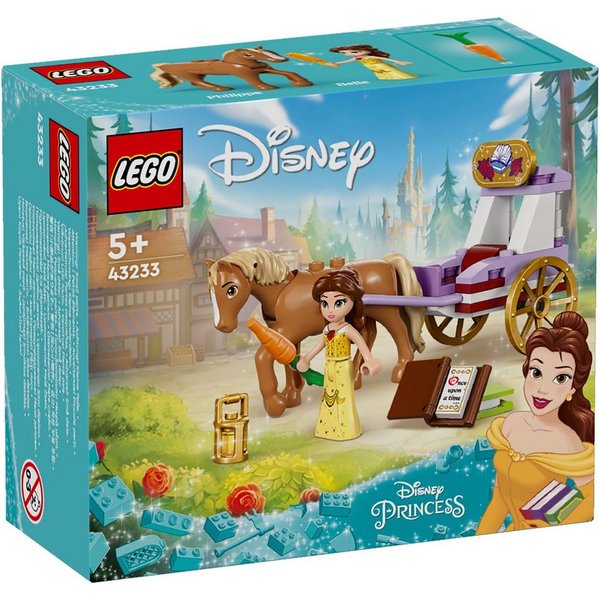 LEGO® LEGO® Disney™ 43233 Belles Pferdekutsche Konstruktionsspielsteine, (62 St)