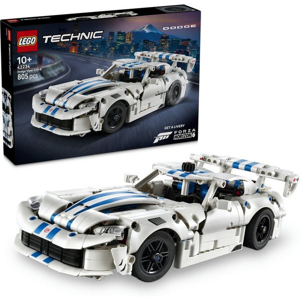 LEGO® Dodge Viper GTS-R Sportwagen (42234), LEGO Technic Konstruktionsspielsteine, (805 St), Made in Europe