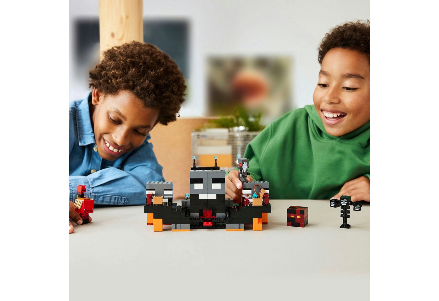 LEGO® Duell mit dem Wither (21590), LEGO Minecraft Konstruktionsspielsteine, (494 St), Made in Europe – Bild 2 von 5