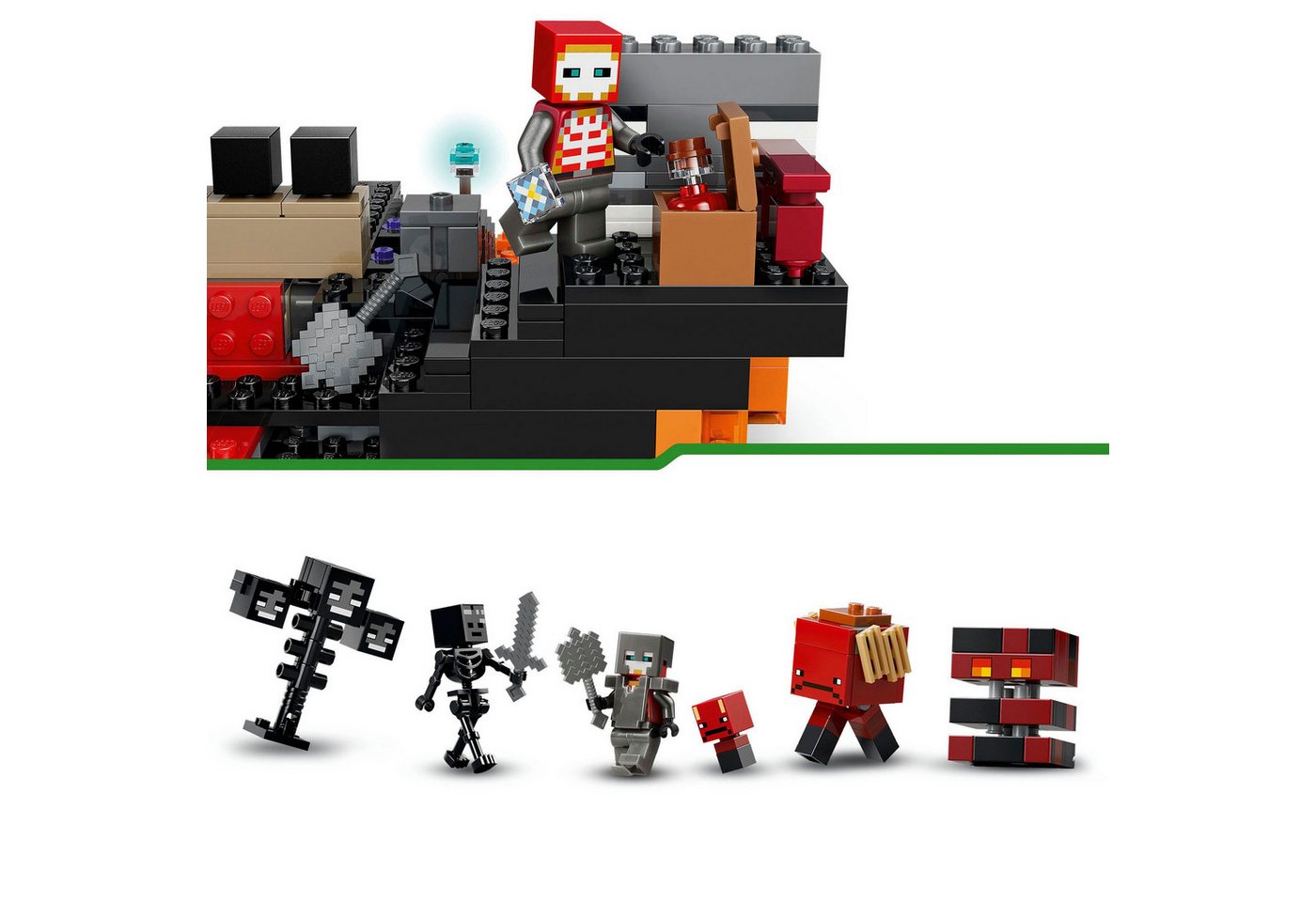 LEGO® Duell mit dem Wither (21590), LEGO Minecraft Konstruktionsspielsteine, (494 St), Made in Europe – Bild 5 von 5